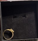 14k Yellow Gold Round VVS1 Moissanite Prong Set Engagement Ring Size 7 — photo 4