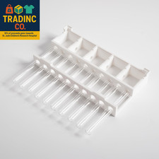 Stackable Ant Farm Formicarium with 10 Test Tubes, White Plastic Base, 5 Compart