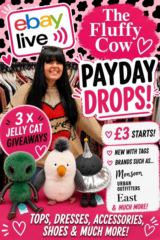 🐮🖤 | PAYDAY DROPS 💸 | The Fluffy Cow Live Show | Branded Fashion 🐮🖤