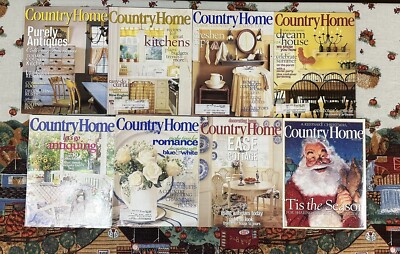 Vintage Country Homes Magazine Lot ~ Full Set 8 Issues 1999 Cooking Antiques
