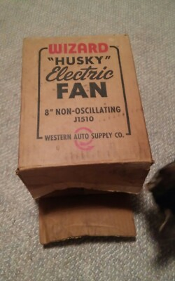 #ad #ad VTG Wizard Husky Electric Fan Western Auto Supply Cardbaord No Fan Box Only $19.99