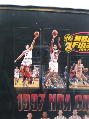 Michael Jordan 1997 NBA Champions Chicago BULLS Basketball Team