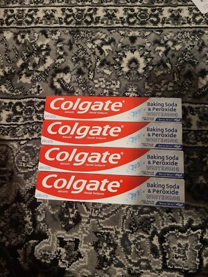 4x Packs Colgate baking soda & peroxide Brisk mint Toothpaste | 2.5oz each