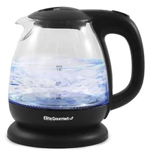 EKT1001 Electric 1.0L BPA-Free 1100W Glass Kettle Cordless 360° Base Stylish ...