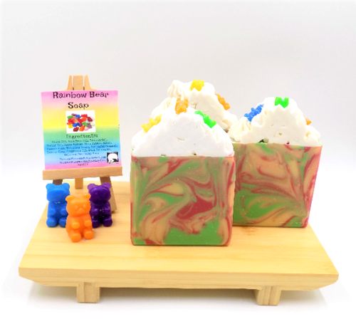 Gummy Rainbow Bear Bar Soap