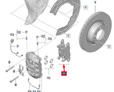 Porsche 911 992 Carrera Bremsbeläge hinten Satz 992698451H NEU ORIGINAL