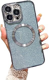 Fycyko Case for iPhone 12 Pro Max Compatible with MagSafe|Bling Luxury Glitter f