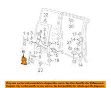 GM OEM 96-23 Express 1500 Side Loading Door Lock Hardware-Lock 22799143