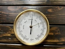 Antique Barigo Ship Barometer Made in Germany Stormy Rain Change Fair Dial