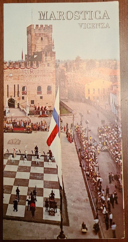 NEW CONDITION 1974 Marostica Vicenza Italy Travel Brochure - FULL COLOR
