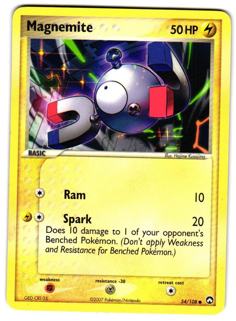 Pokemon Power Keepers Magnemite #054/108 LP Common