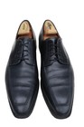 Santoni Italy Black Leather Plain Toe Oxford Dress Shoe Men’s SZ 10.5D — photo 10