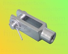 Gabelkopf 12x48 M12 inkl Splintbolzen DIN71751 verzinkt - Gabelgelenk Gabelk&ouml;pfe