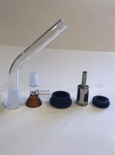 DIY Bong Kit 5  Inch 14mm 45 Degree Curved Downstem Glass Bowl Water Pipe 18mm