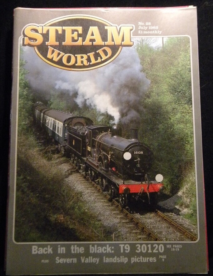 Steam World July 1983 Corris Ry Coal Era Classic Observation Car-image