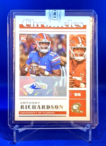 Anthony Richardson [Gold] #5 2023 Panini Chronicles Draft Picks card