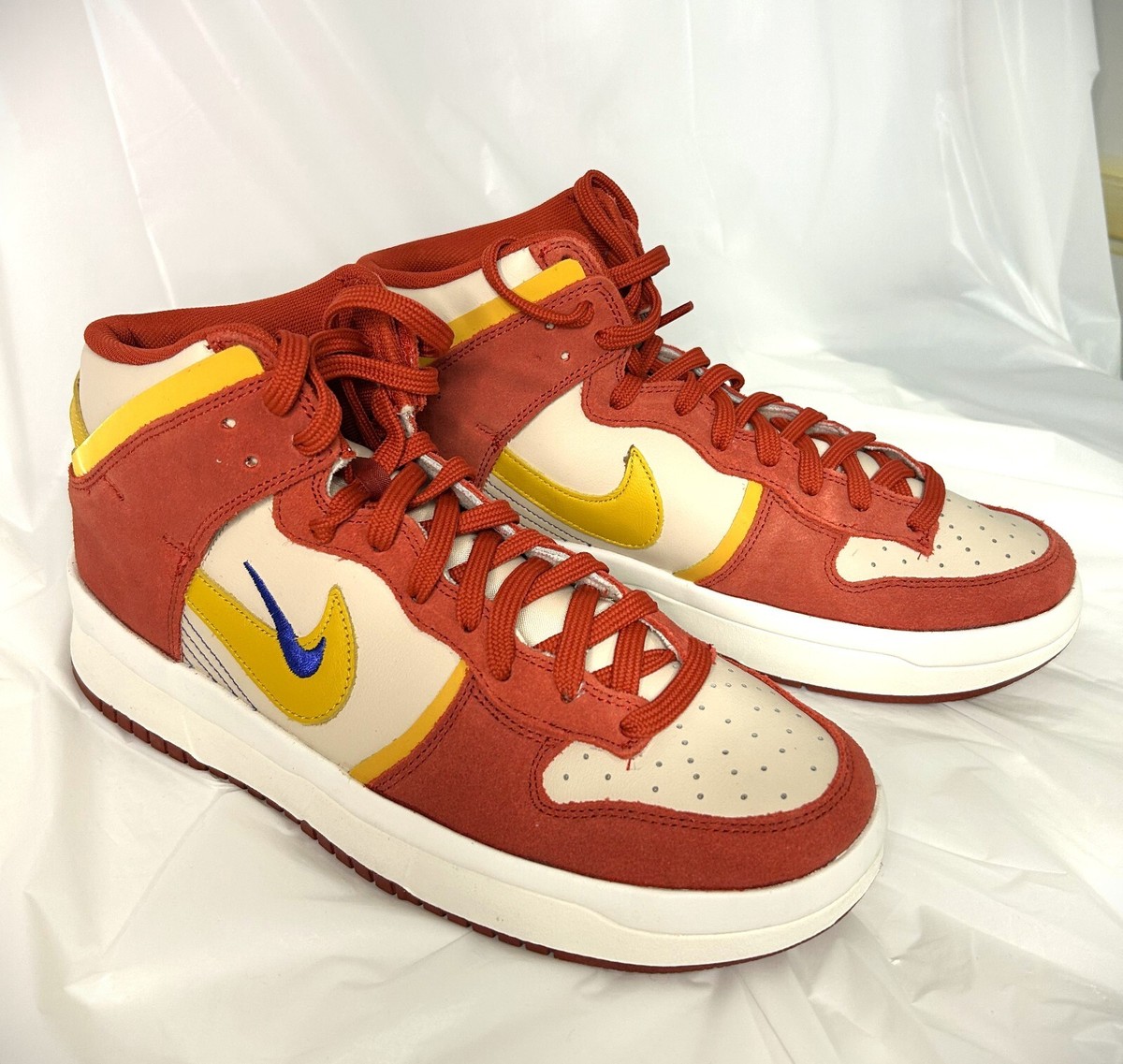 Nike Dunk High Up Cinnabar/Yellow Ochre-Lapis  12W/10.5M Nike Dunk High Up Cinnabar/Yellow Ochre-Lapis | Mercari main image 3