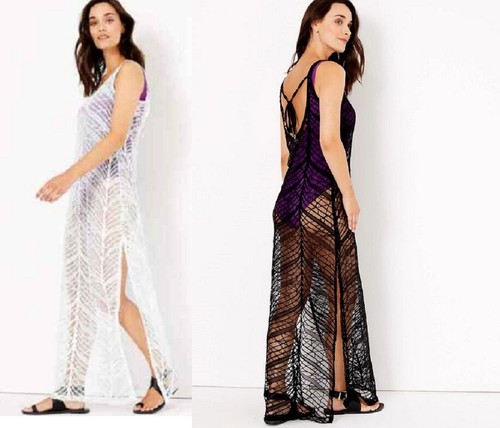White Lace Beach Maxi Dress Cover 