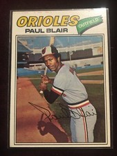 1977 Topps #313 Orioles Paul Blair Baseball Card