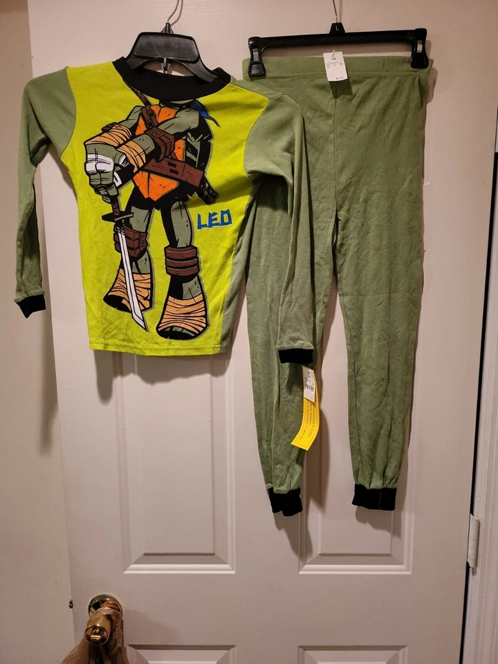 Juego de pijama Nickelodeon para niño, talla 10 Teenage Mutant Ninja Turtles, algodón Leo nuevo con etiquetas Foto 2 de 4