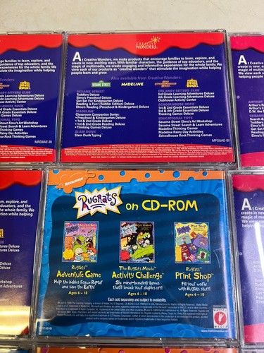 educational adventure cd roms Lot Of 9 Windows Mac Madeline Arthur Big Bird - Picture 12 of 16