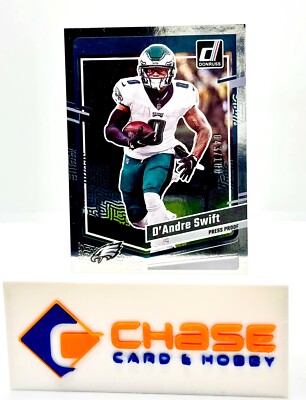 2023 Donruss D'Andre Swift Press Proof Silver /100 #237 Philadelphia Eagles
