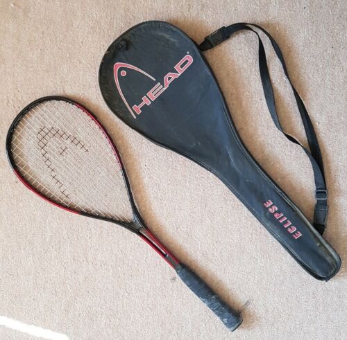 Head Eclipse Squash Racket avec sac rouge métallique noir avec sac de transport - Photo 1 sur 9