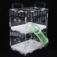 Hamster Cage 2 Tiers Acrylic Mouse Mice Rat Habitat Pet Small Animal House