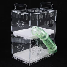 Hamster Cage 2 Tiers Acrylic Mouse Mice Rat Habitat Pet Small Animal House