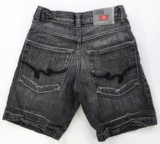 Rare Vintage SOUTHPOLE Dynamic Equipment Worldwide Denim Shorts 90s Black SZ 5/6
