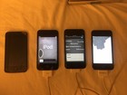 Lot of 4 Reset Apple iPod Touch A1367 8Gb/16Gb 4th Gen - for Parts/Repair
