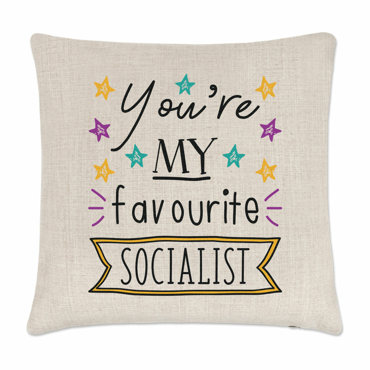 You're My Favourite Socialist Stars Cushion Cover Pillow Funny Best Socialism