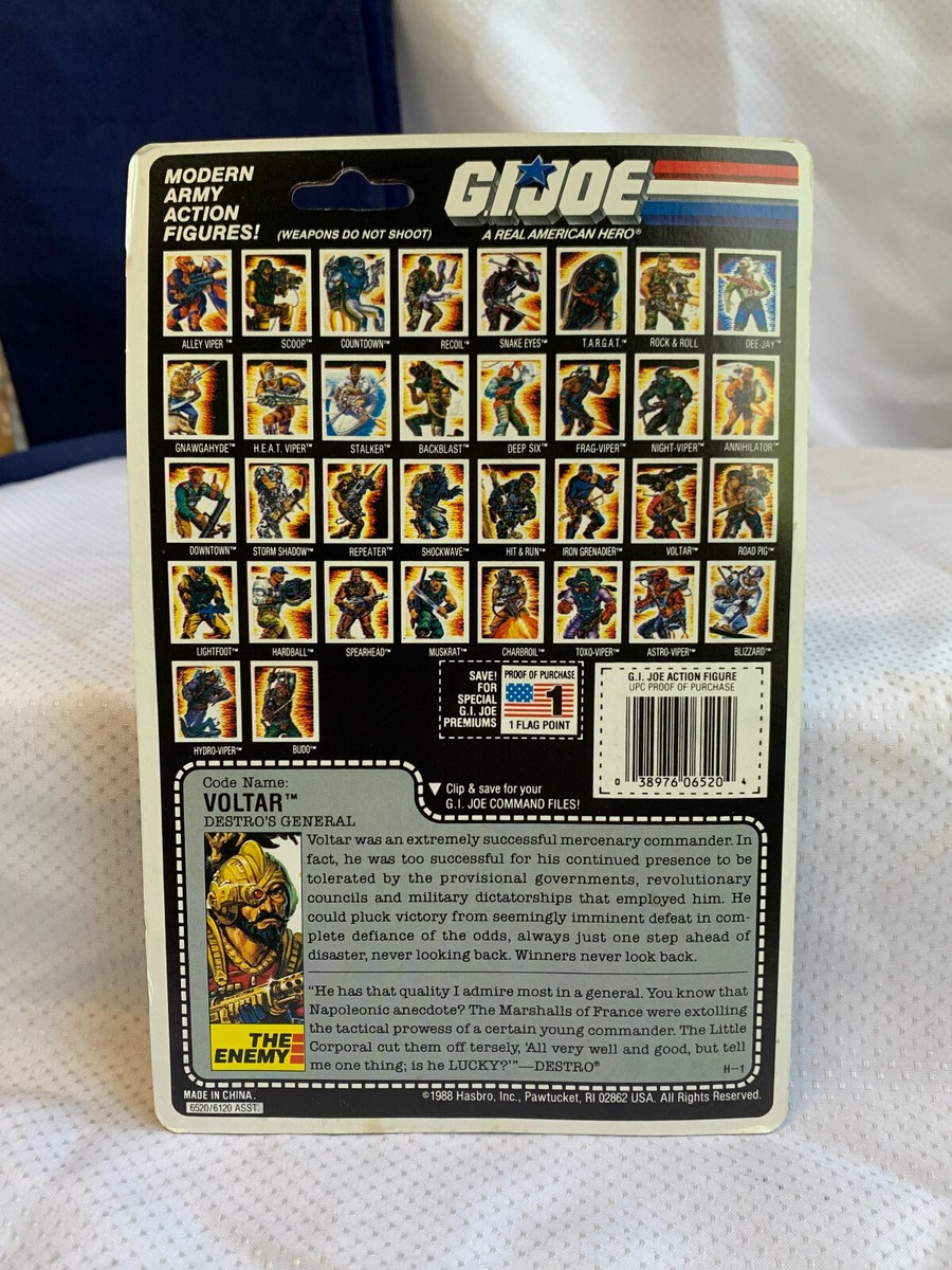 1988 Hasbro G.I. Joe Iron Grenadiers VOLTAR Action Figure in