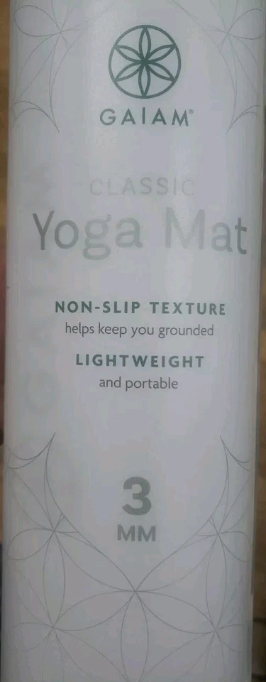 Gaiam Estera de Yoga Clásica 3MM Lago Gris Claro Ligera Portátil Antideslizante NUEVA Foto 2 de 4