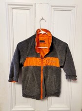 Nautice Reversable Boys Jacket Size 4 Orange Gray