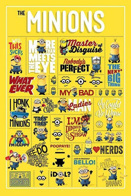 Despicable Me : Infographic - Maxi Poster 61 x 91.5 cm new and sealed