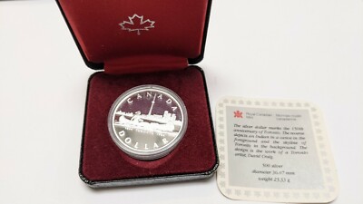 1984年　加 トロント150周年記念　1ドルプルーフ銀貨 1984 Canada Silver Dollar, 150th Anniversary of Toronto .500 Fine