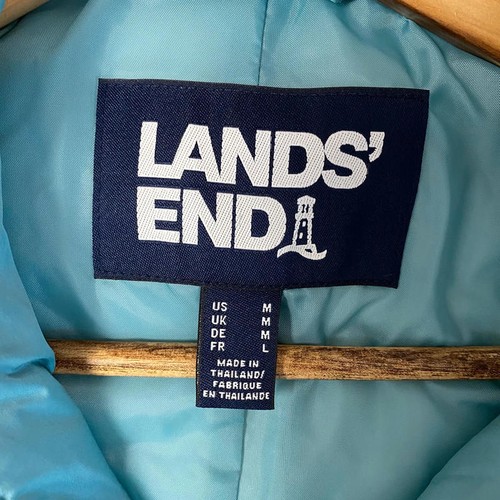 Land’s End men 3-in-1 long coat with quilted inside layers green / turquoise - Picture 5 of 8