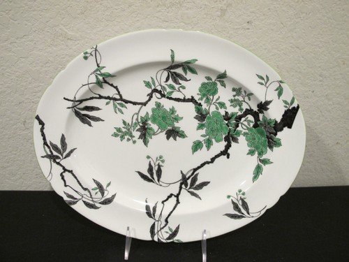 (3) Shelley Ovington Chippendale Green Bone China Oval Serving Platters - Picture 4 of 6