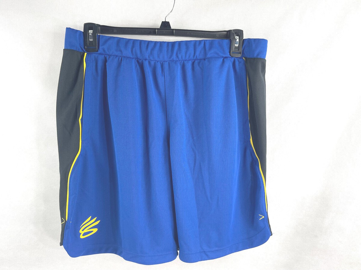 Under Armour UA Curry UNDRTD Splash Shorts Blue/Black Men's Size