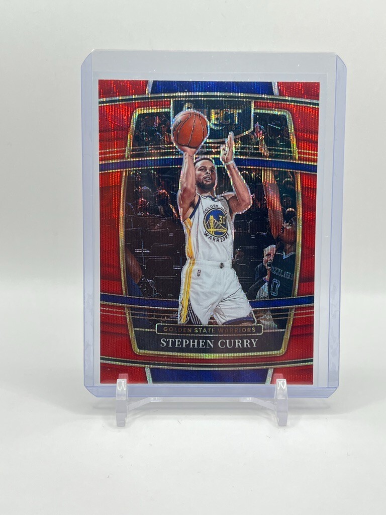 2021-22 Panini Select - Concourse Stephen Curry #94 Red Wave Prizm - Warriors