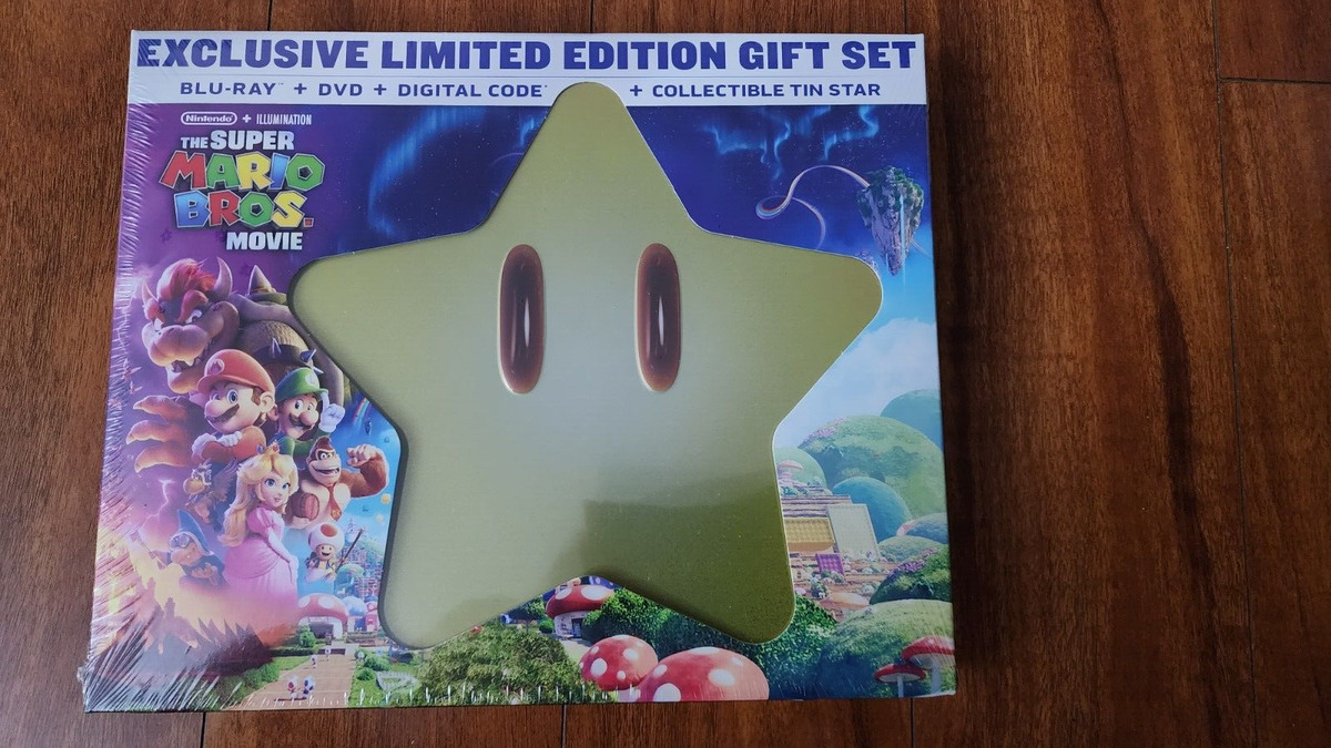 Unboxing EXCLUSIVE Limited Edition The Super Mario Bros. Movie 4K Star Tin  Blu-Ray! 