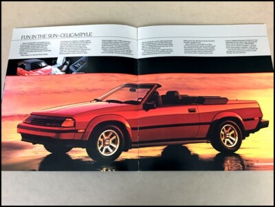 1985 Toyota Celica GT and Convertible 16-page Factory Sales