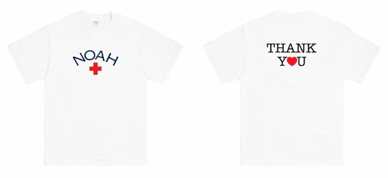 Noah Thank You Core Logo Tee Relief Shirt Size M SOLD OUT IN