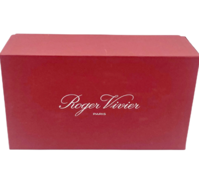 New Luxury Roger Vivier Paris Shoe Gift Storage Box w/Tissue & Satin Dust  Bag