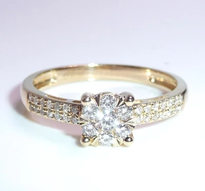 Ring CHRIST 585 Gold Diamanten Gr 56 / 17,8 mm änderbar 2,4g UVP 1499€ - Bild 1 von 4