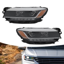 For 2020-2022 Volkswagen Passat Led Headlight Headlamps W/drl (non-afs) Pair Set