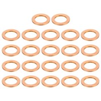 22-Teiliges Satz Kupfer-Unterlegscheiben FüR 13X20X1,5Mm Flache Dichtringe