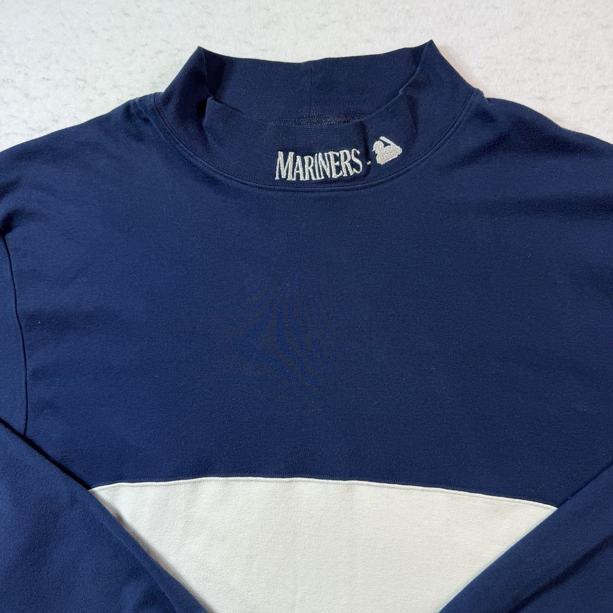 Seattle Mariners Mock Neck Turtleneck Russell Vintage 90s Ken