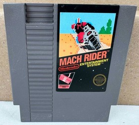 Nintendo NES Mach Rider game cartridge - tested works